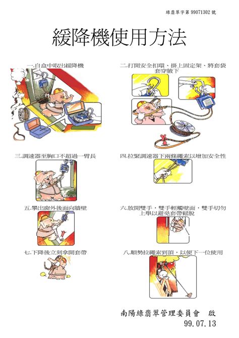 緩降機口訣|緩降機使用法